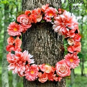 WREATH - SPRING AND SUMMER DESIGN ORANGE (#106)